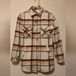 Plaid Button-Up Shacket